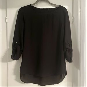 Zara black blouse